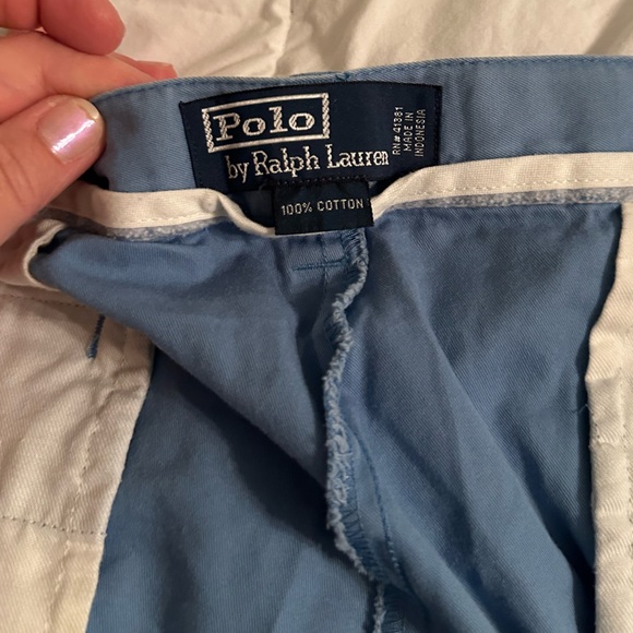 Polo by Ralph Lauren Men’s Blue Cotton Shorts, size 38 - Picture 3 of 6